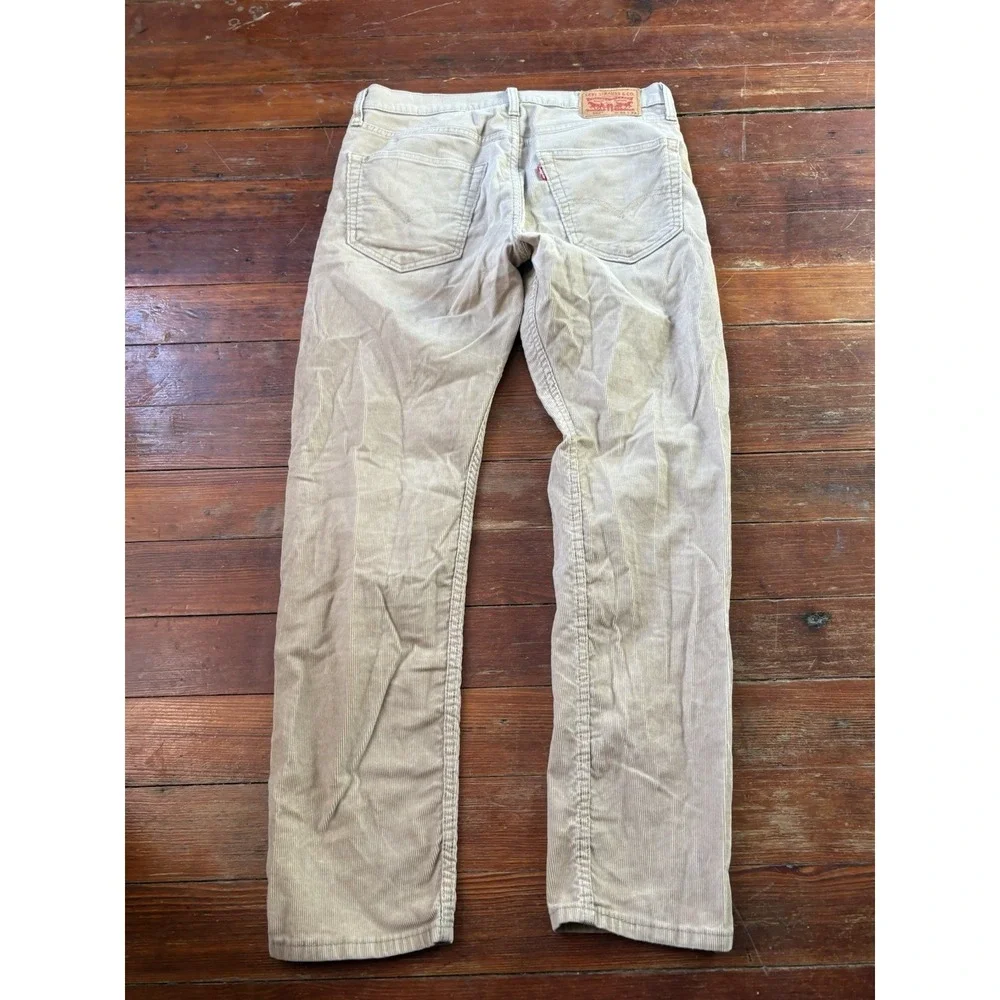 Levi Strauss & Co. Men's 502 Kaki Corduroy Straight Jeans Size 31x32